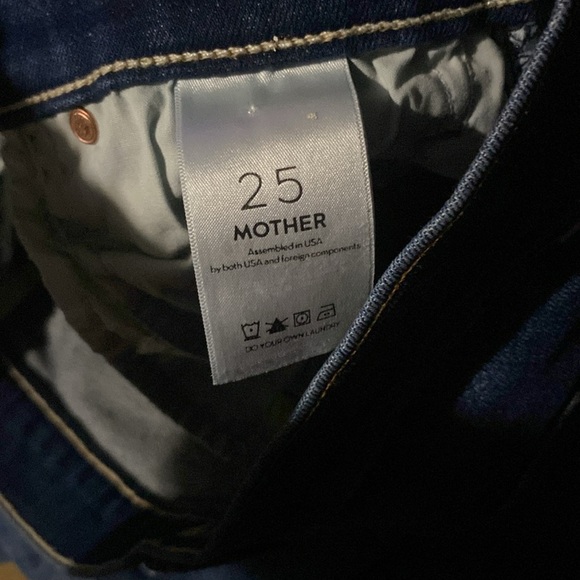 MOTHER INSIDER CROP STEP FRAY NOT ROUGH ENOUGH HI RISE KICK FLARE RAW HEM SZ 25 - Picture 8 of 12